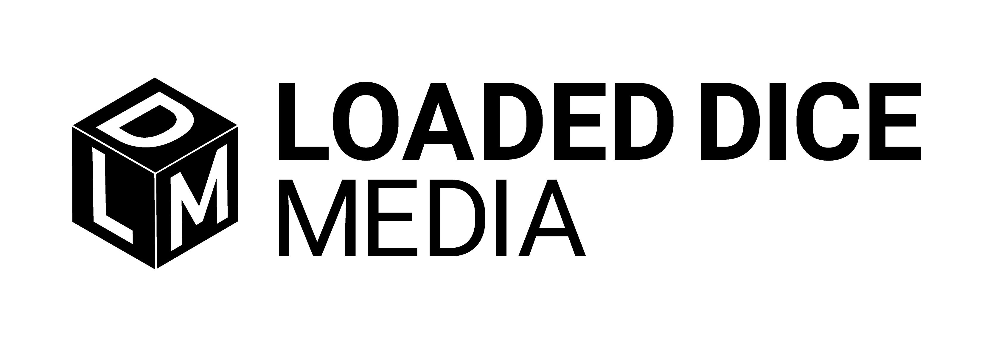 Loaded Dice Media Logo RGB BLACK